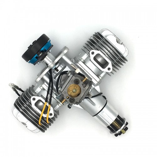 DLE120 model aircraft gasoline engine two-cylinder two-stroke with power generation system 180W120CC displacement