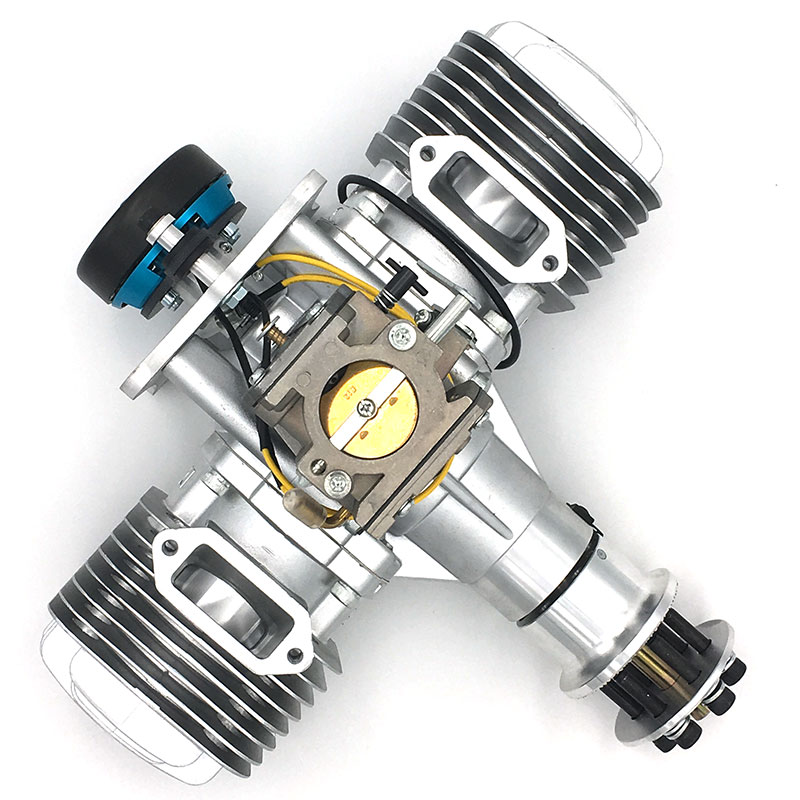 DLE170 model aircraft gasoline engine two-cylinder two-stroke with power generation system 180W170CC displacement 