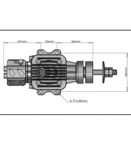 DLE20RA dle20RA DLE  model aircraft gasoline engine two-stroke single-cylinder side exhaust natural air-cooled hand start 20RA displacement