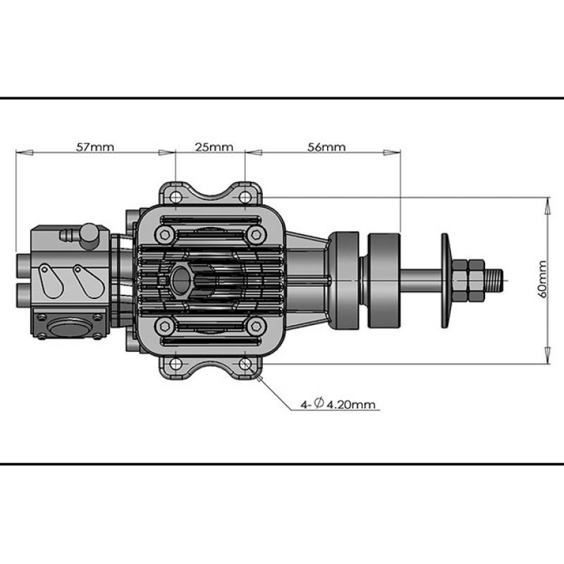 DLE20RA dle20RA DLE  model aircraft gasoline engine two-stroke single-cylinder side exhaust natural air-cooled hand start 20RA displacement 