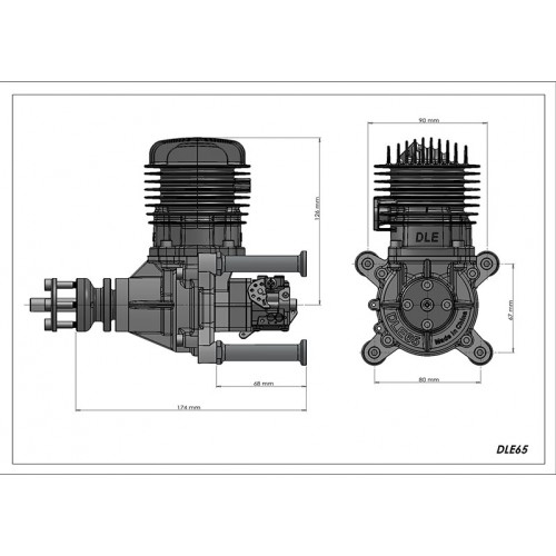 DLE65,dle65,DLE,DLE65 model aircraft gasoline engine single-cylinder two-stroke side exhaust natural air-cooled hand start 65CC displacement