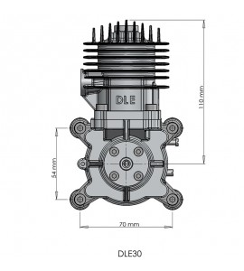 DLE30 dle30cc DLE  model aircraft gasoline engine two-stroke single-cylinder side exhaust natural air-cooled hand start 30CC displacement