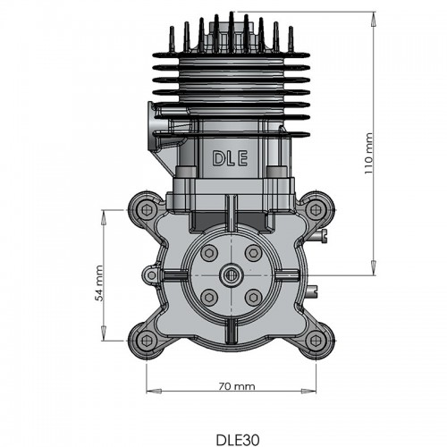 DLE30 dle30cc DLE  model aircraft gasoline engine two-stroke single-cylinder side exhaust natural air-cooled hand start 30CC displacement