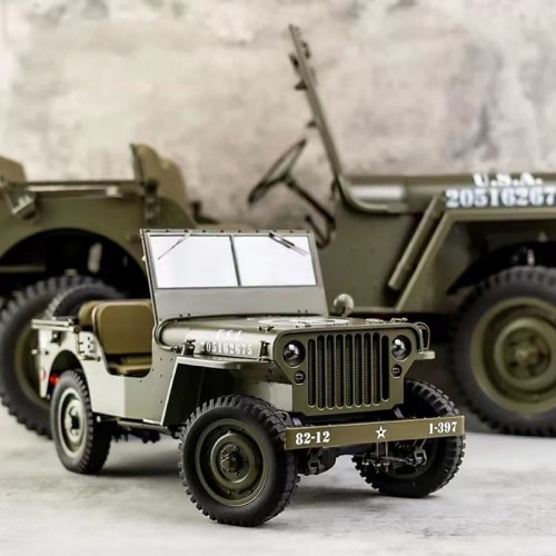 FMS RC Car 1/12 1941 MB Scaler Willys Jeep RTR Remote Control Crawler Military Truck 4x4 Offroad Vehicle Adult Kids Toy Gifts