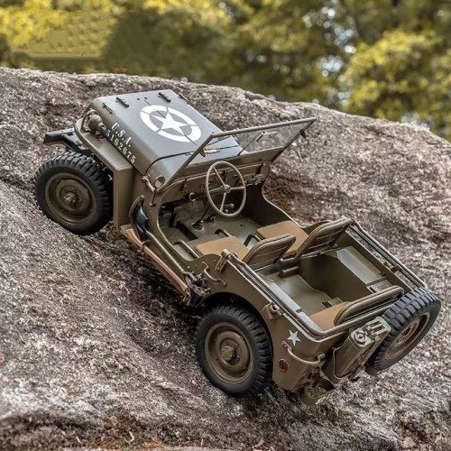 FMS RC Car 1/12 1941 MB Scaler Willys Jeep RTR Remote Control Crawler Military Truck 4x4 Offroad Vehicle Adult Kids Toy Gifts