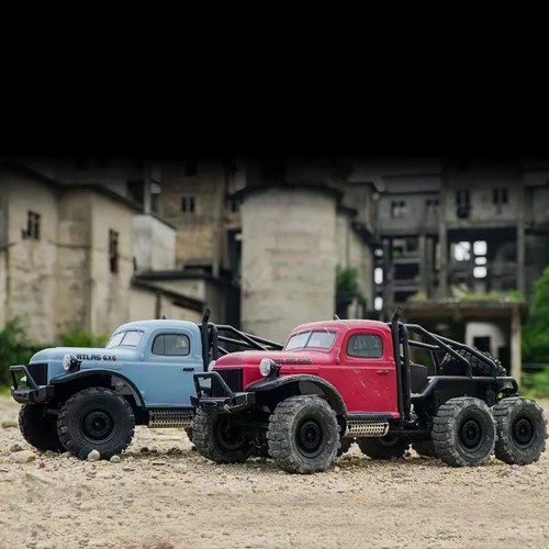 FMS 1:18 Atlas 6X6 Crawler RTR Waterproof Remote Control RC Car with LED Lights All Terrain Hobby Off Road RC Truck Toy Gift