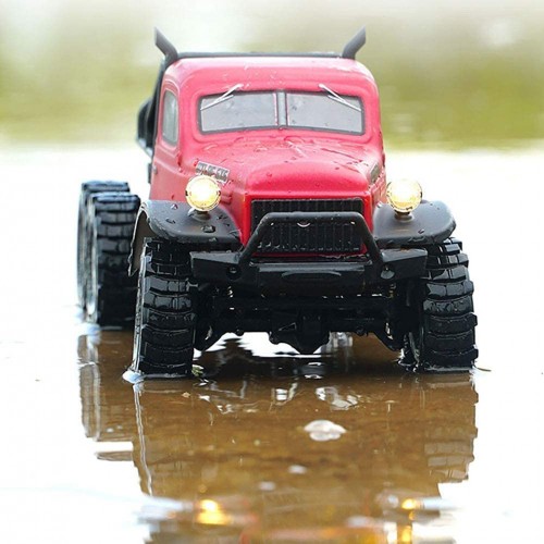 FMS 1:18 Atlas 6X6 Crawler RTR Waterproof Remote Control RC Car with LED Lights All Terrain Hobby Off Road RC Truck Toy Gift