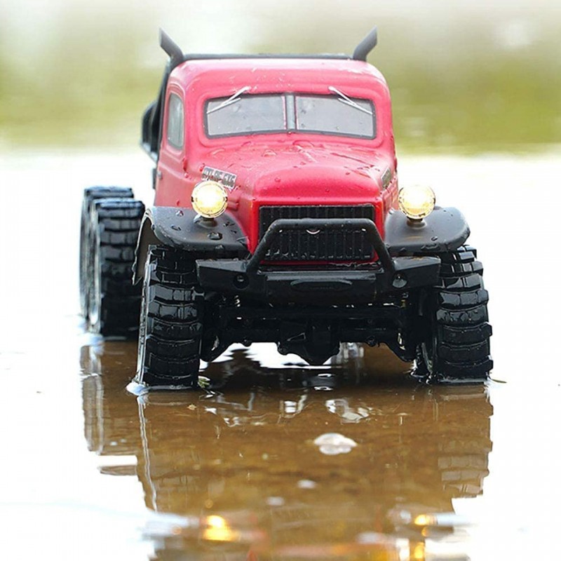 FMS 1:18 Atlas 6X6 Crawler RTR Waterproof Remote Control RC Car with LED Lights All Terrain Hobby Off Road RC Truck Toy Gift 