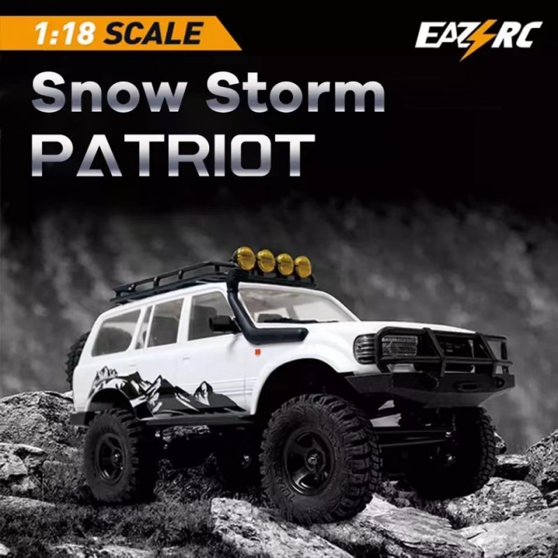 EAZYRC Patriot 1/18 2.4Ghz Crawler RC Car Snow Storm RTR Rock Buggy Hobby 4WD Off Road Truck Vehicle Models Boys Kids Gift