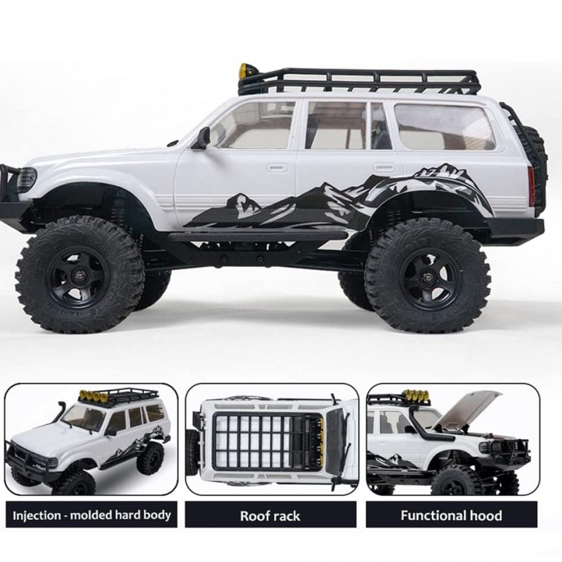 EAZYRC Patriot 1/18 2.4Ghz Crawler RC Car Snow Storm RTR Rock Buggy Hobby 4WD Off Road Truck Vehicle Models Boys Kids Gift 