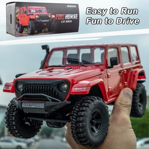 FMS RC Car Fire Horse 1:18 Crawler 4x4 Mini Scale Waterproof Remote Control Vehicle Model RTR with LED Kids Adult Toys Gift