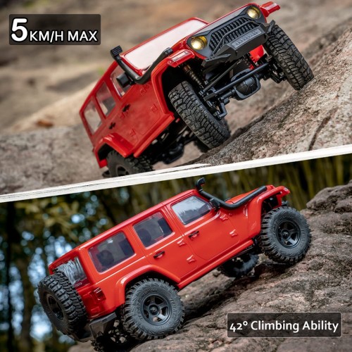 FMS RC Car Fire Horse 1:18 Crawler 4x4 Mini Scale Waterproof Remote Control Vehicle Model RTR with LED Kids Adult Toys Gift