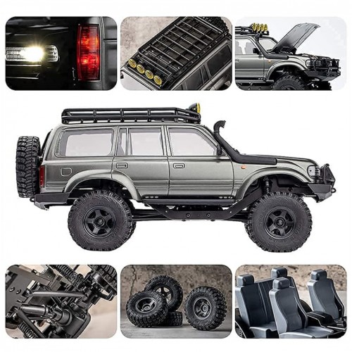 FMS RC Car 1:18 Katana Land Cruiser RTR Rock Crawler Model Car 2.4Ghz 4WD Off-Road Waterproof Truck Vehicle Adult Kids Toy Gifts