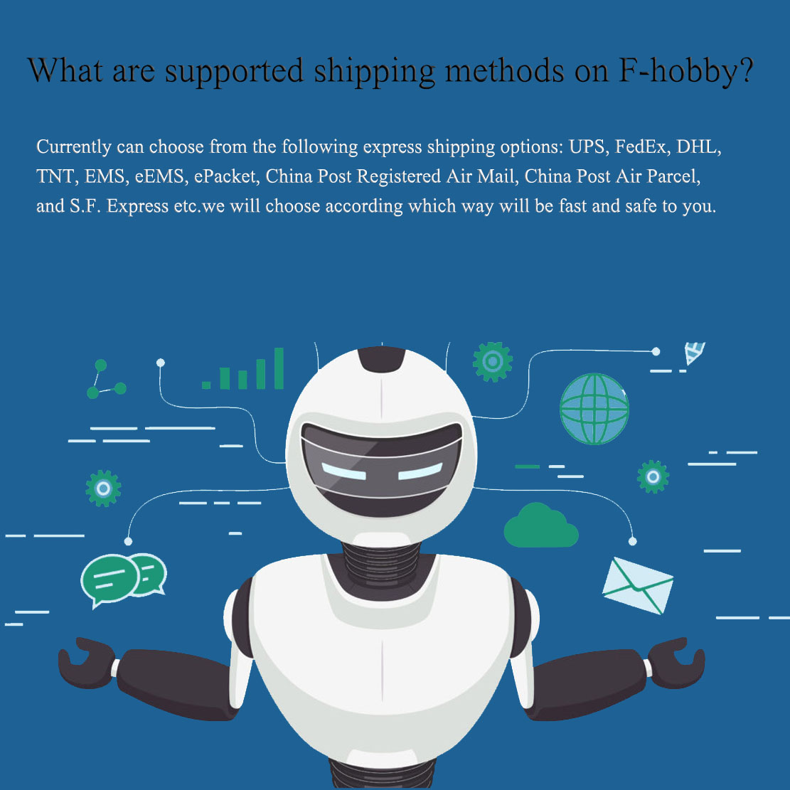 What are supported shipping methods on F-hobby?