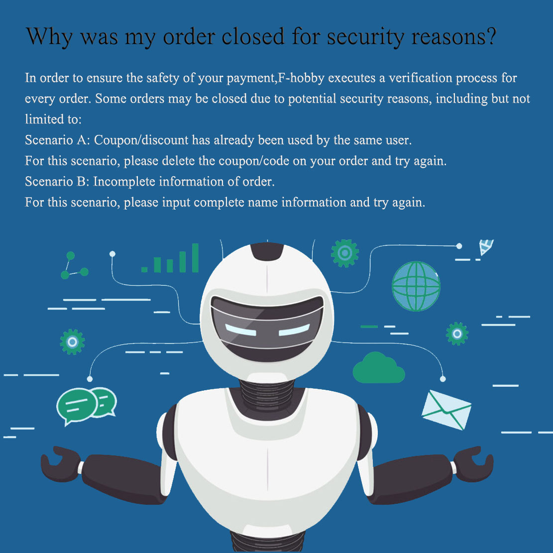 Why was my order closed for security reasons?